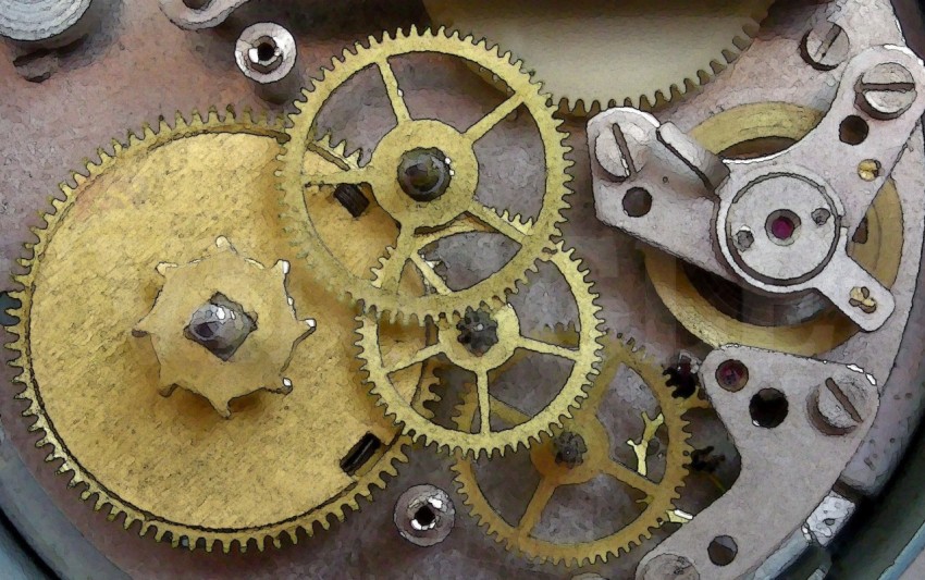 gears clock