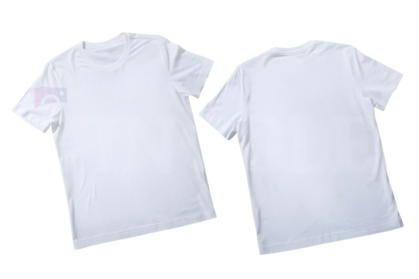 White Free Tshirt Mockup Font Back