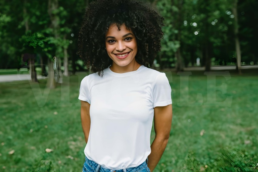 Woman White Tshirt Free Mockup