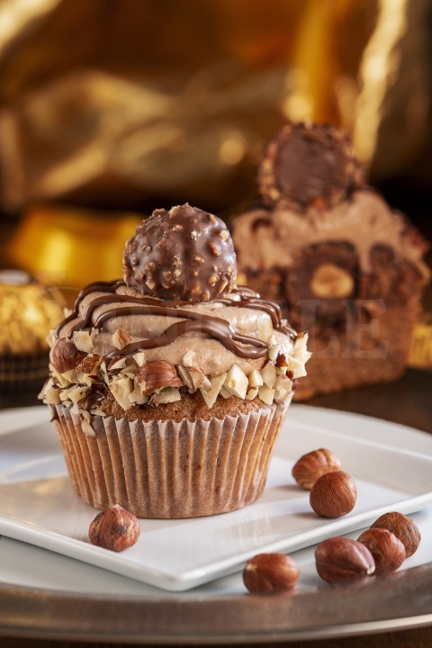 Chocolate Cupcake with white icing